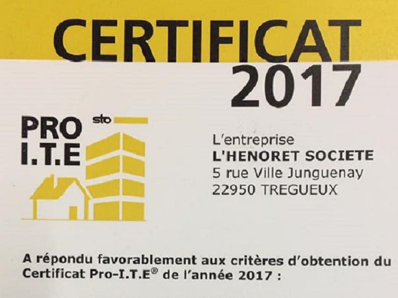 Certificat 2017 Pro-I.T.E