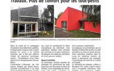 L’Henoret réalise des travaux d’isolation thermique extérieure sur une crèche à Trégueux (22)